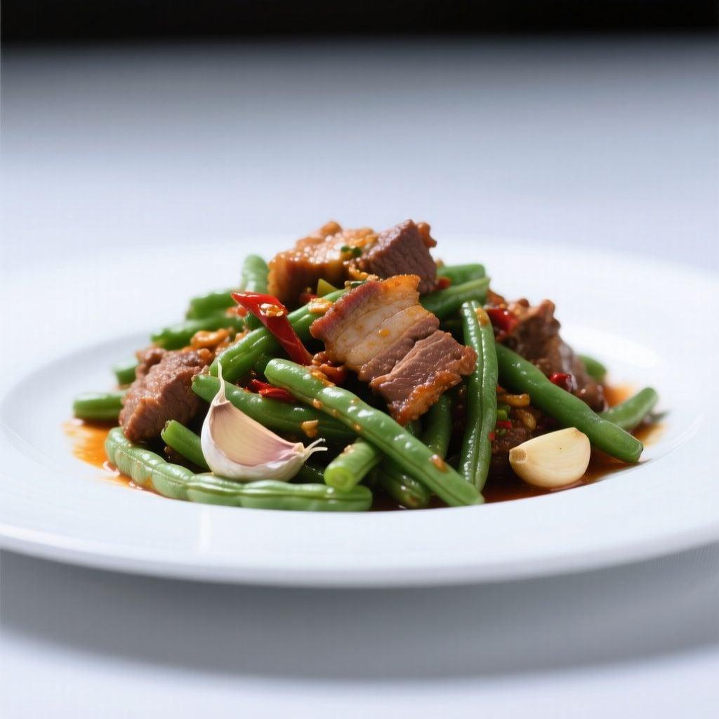 Sichuan-Inspired Pork and Green Bean Stir-Fry Sichuan-Inspired Pork and Green Bean Stir-Fry