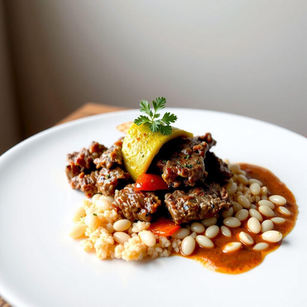 Moroccan Lamb Tagine with Pearl Couscous and Zucchini Moroccan Lamb Tagine with Pearl Couscous and Zucchini