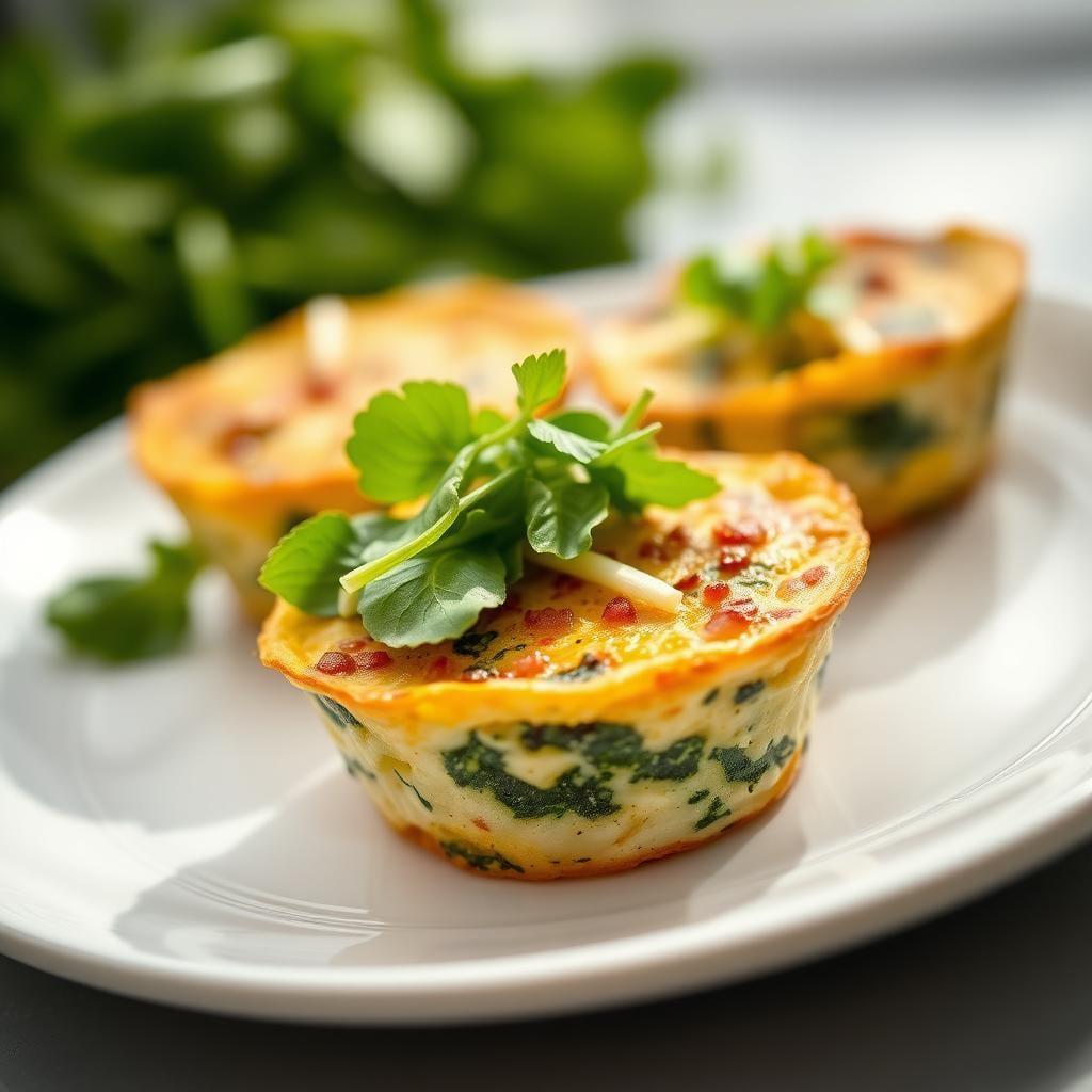 Spinach & Feta Egg White Frittata Cups Spinach & Feta Egg White Frittata Cups