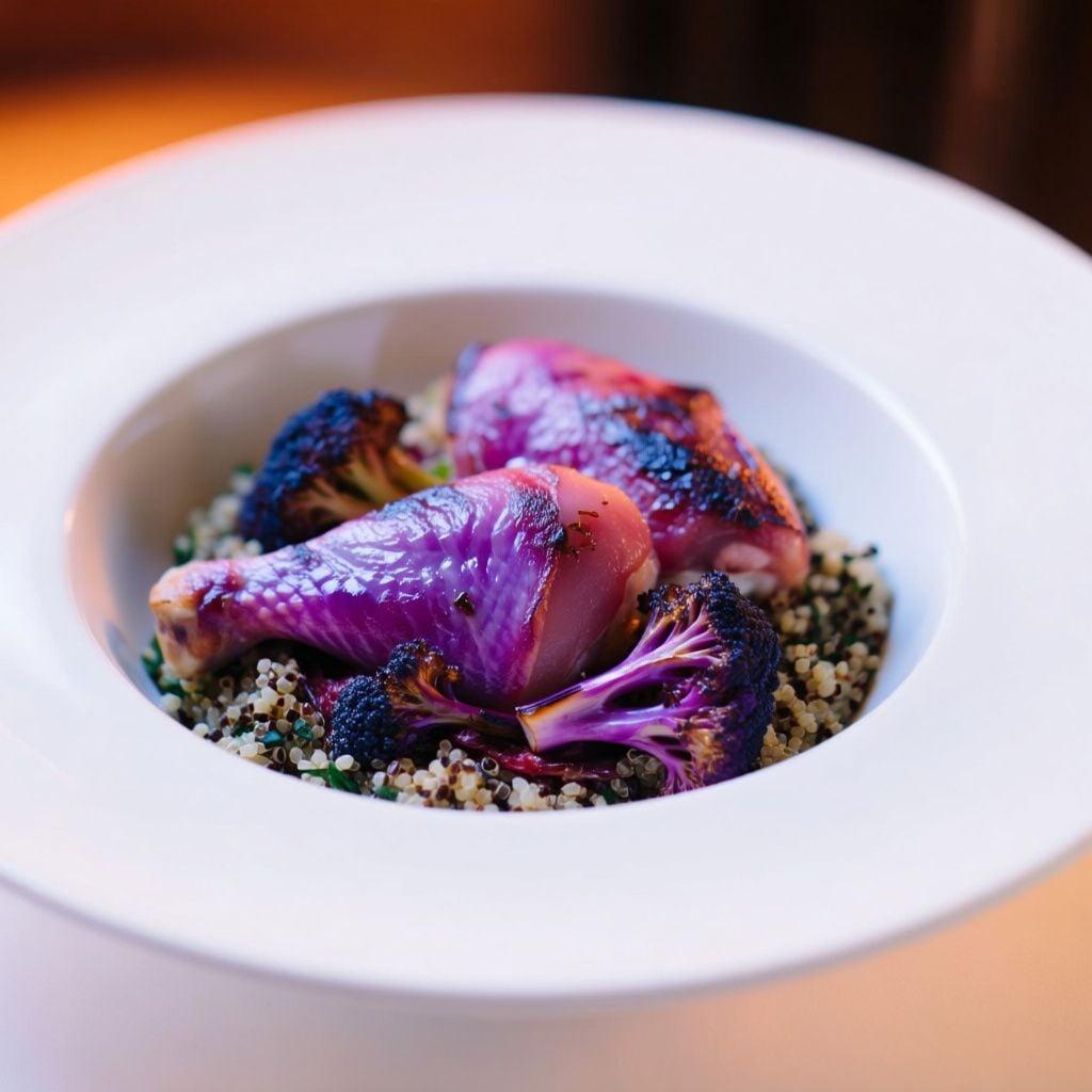 Za'atar Chicken and Quinoa Bowl with Roasted Cauliflower Za'atar Chicken and Quinoa Bowl with Roasted Cauliflower