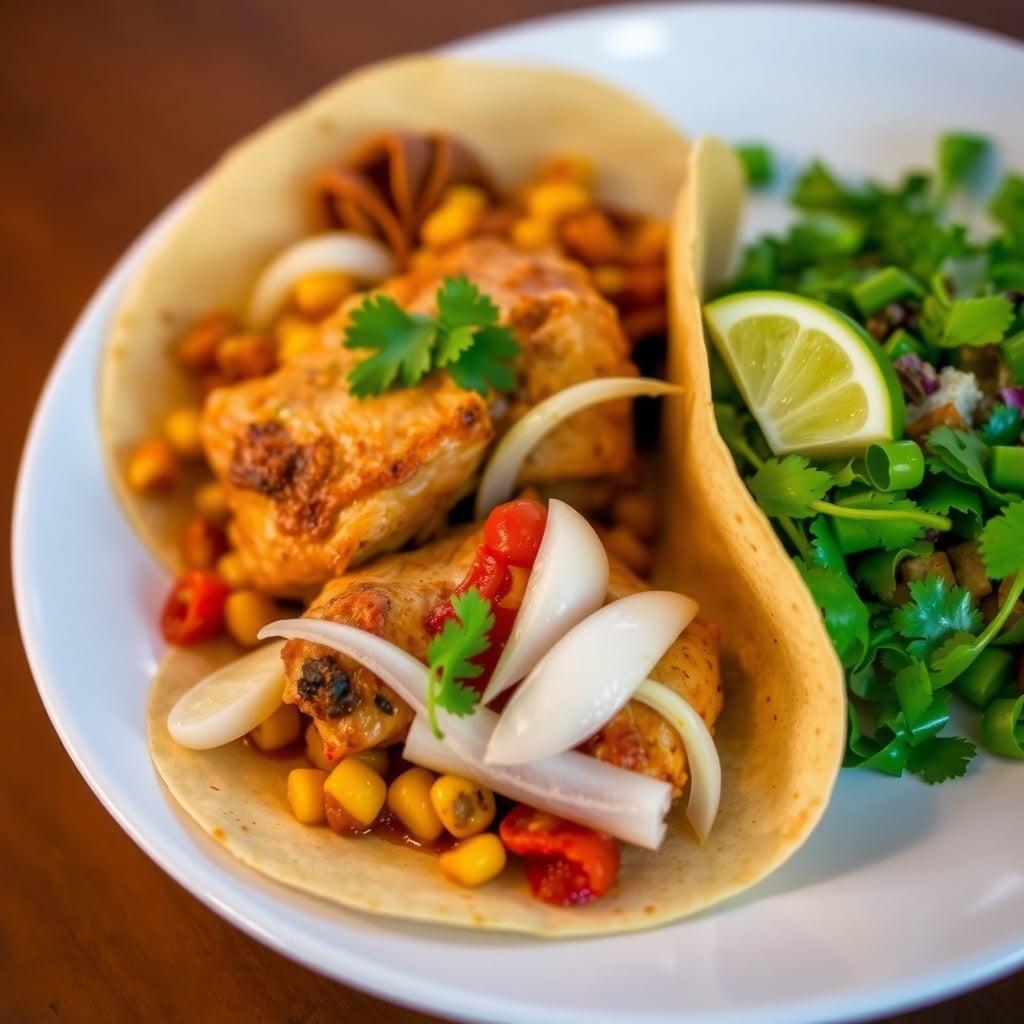 Chicken Tinga with Homemade Corn Tortillas