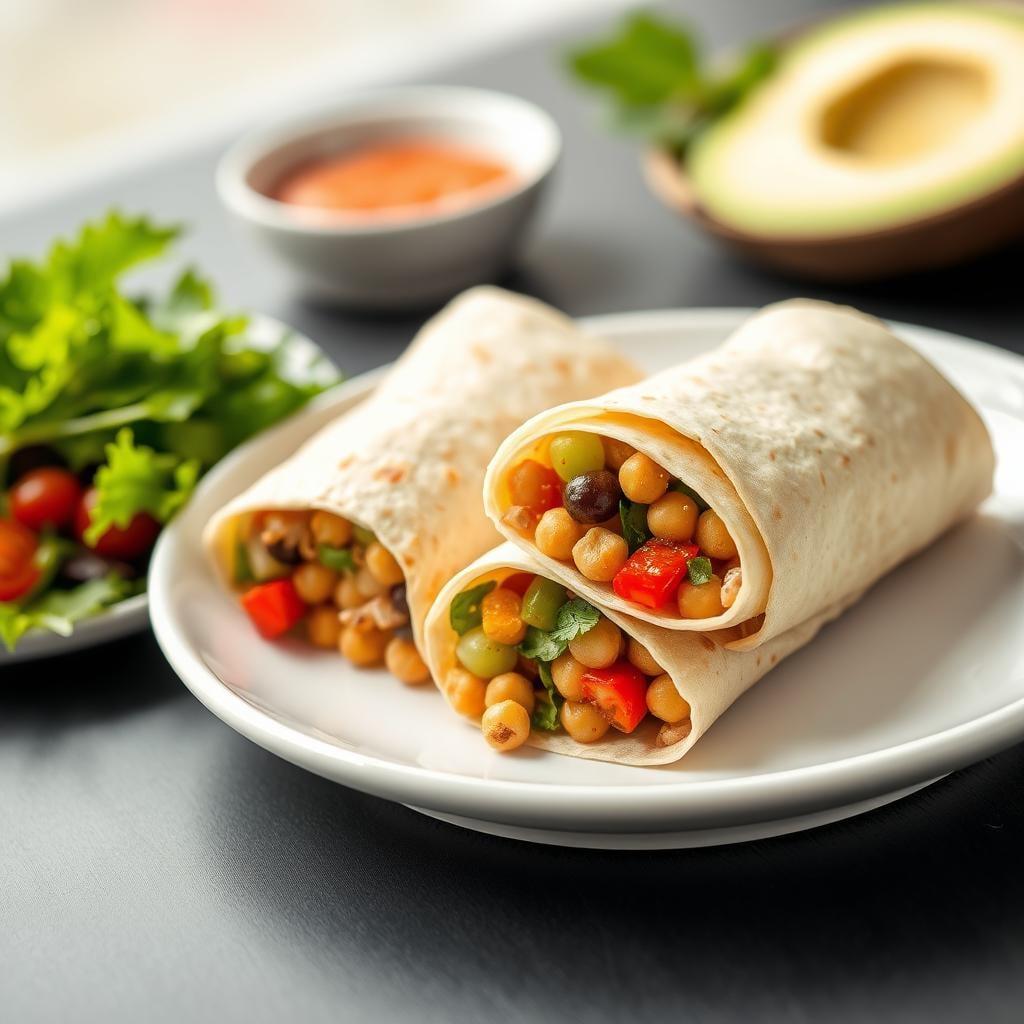 Mediterranean Chickpea & Vegetable Wraps Mediterranean Chickpea & Vegetable Wraps