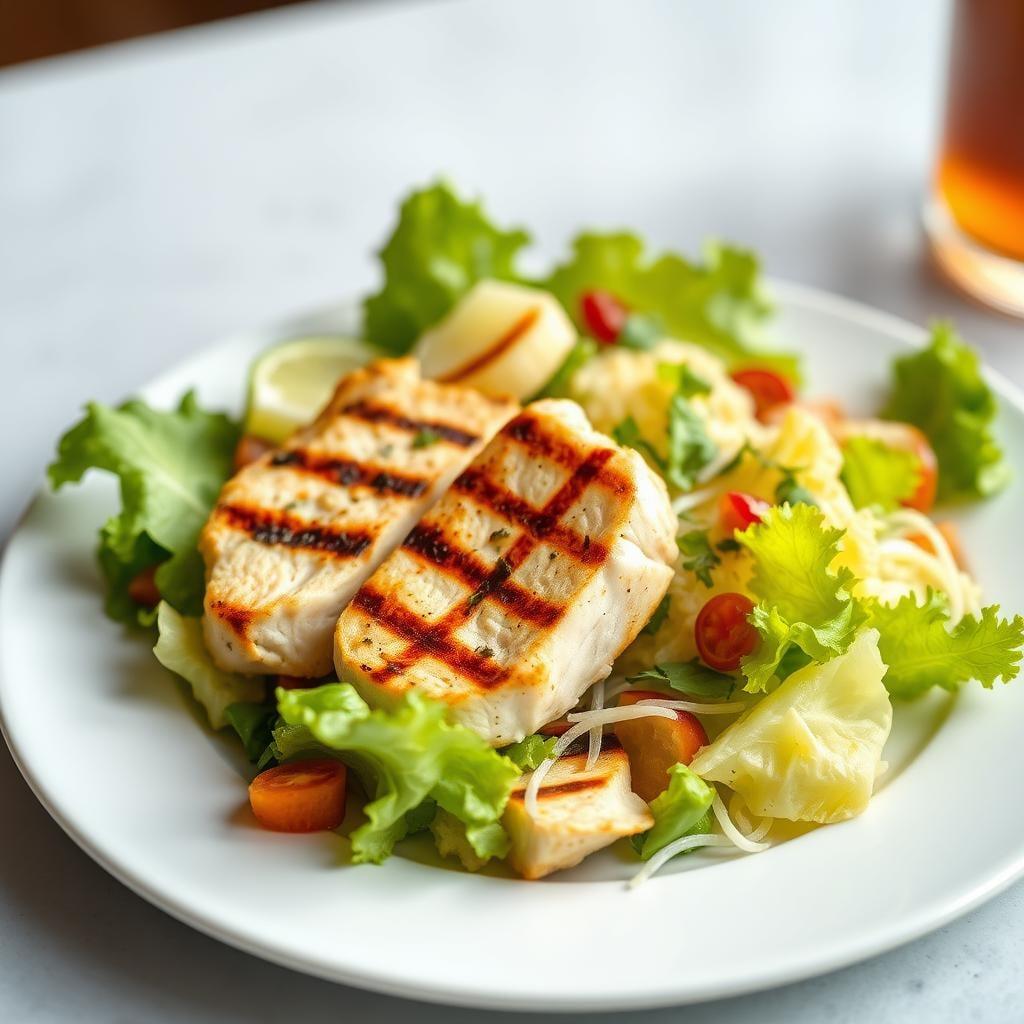 Grilled Chicken Caesar Salad (No Croutons) Grilled Chicken Caesar Salad (No Croutons)