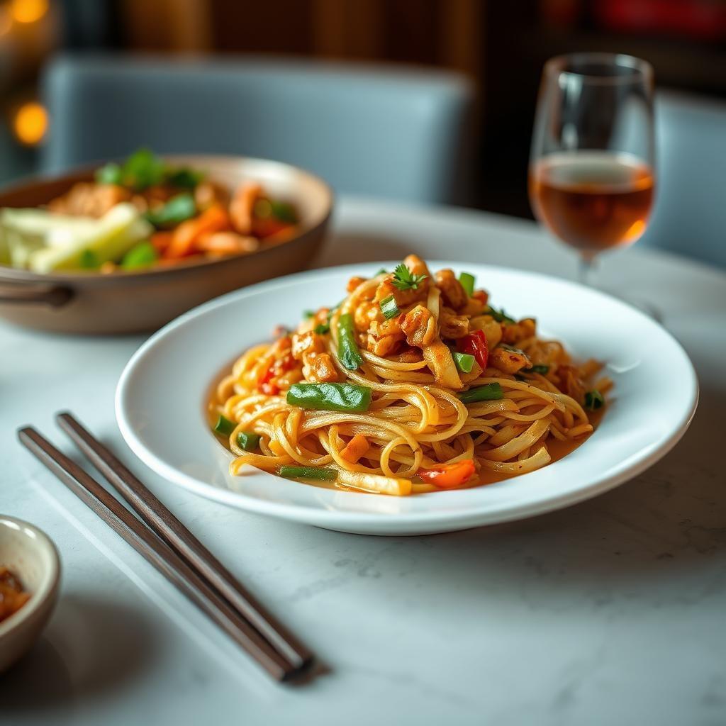 Easy Kung Pao Chicken Noodles Easy Kung Pao Chicken Noodles