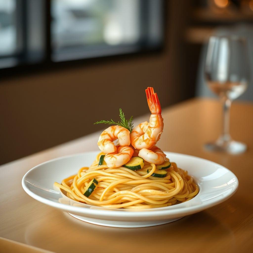 Lemon Garlic Shrimp Pasta with Zucchini Lemon Garlic Shrimp Pasta with Zucchini