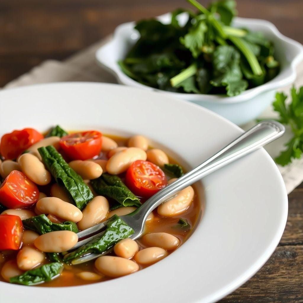 Rustic Tuscan White Bean & Kale Stew Rustic Tuscan White Bean & Kale Stew