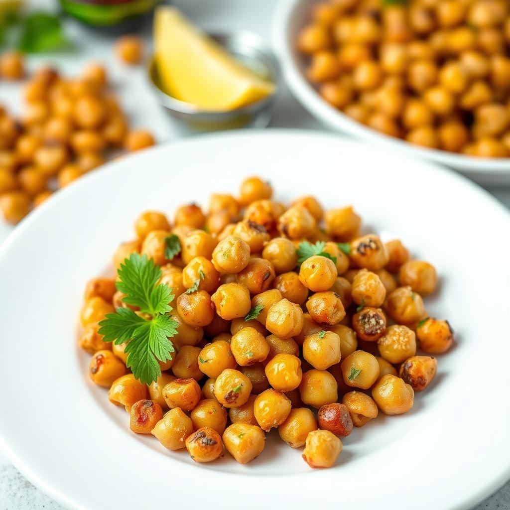 Crunchy Roasted Chickpeas with Protein Boost Crunchy Roasted Chickpeas with Protein Boost