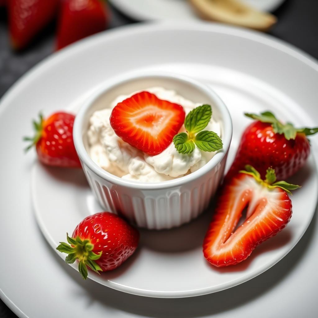 Strawberry Cottage Cheese Bowl Strawberry Cottage Cheese Bowl