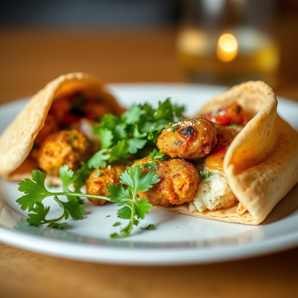 Mediterranean Chicken Nugget Pita Pockets Mediterranean Chicken Nugget Pita Pockets