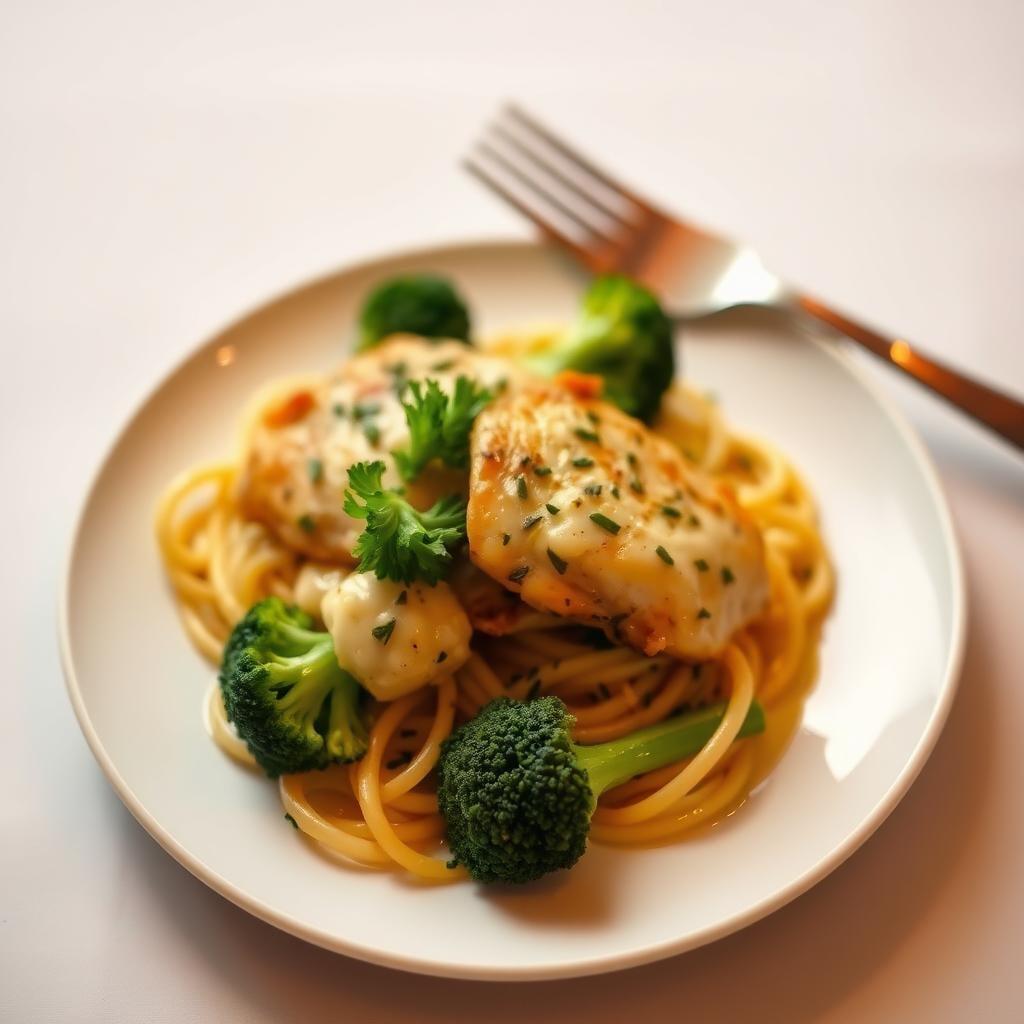 Herb-Roasted Turkey & Broccoli Alfredo Herb-Roasted Turkey & Broccoli Alfredo