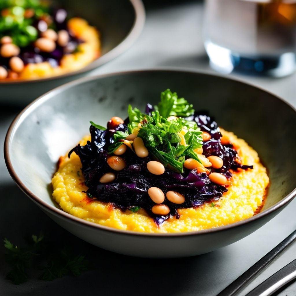 Leftover Balsamic Cabbage & Polenta Bowls Leftover Balsamic Cabbage & Polenta Bowls