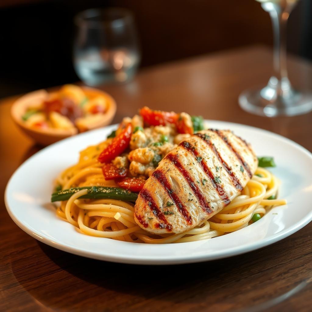 Pasta Primavera with Grilled Chicken Pasta Primavera with Grilled Chicken