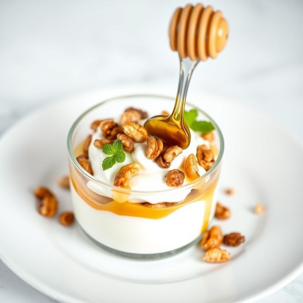 Greek Yogurt Parfait with Honey and Toasted Nuts Greek Yogurt Parfait with Honey and Toasted Nuts