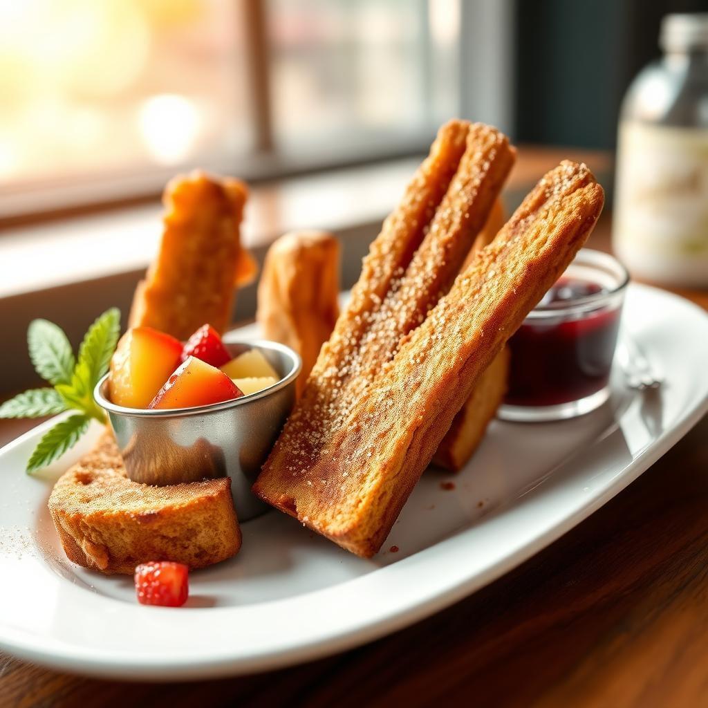 Cinnamon French Toast Sticks with Fruit Dippers
