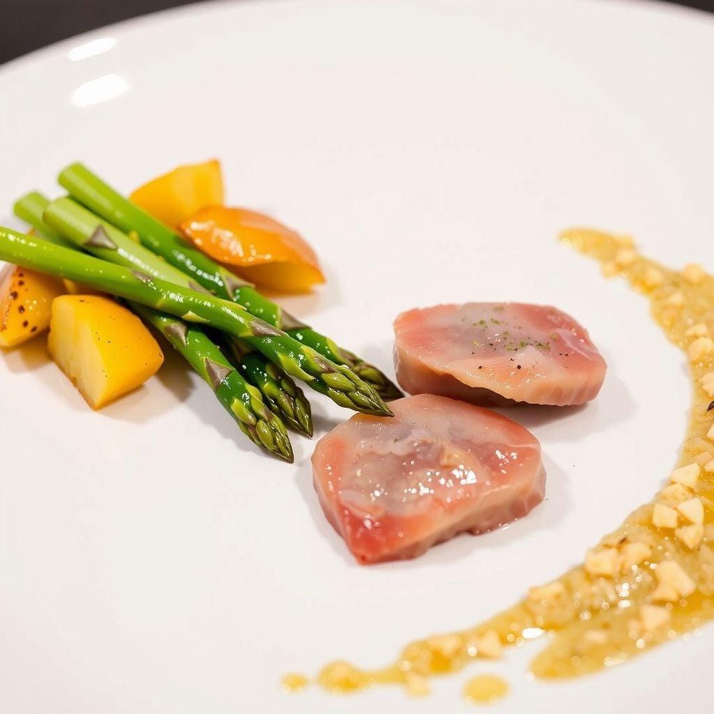 Swiss Zürcher Geschnetzeltes with Potato Rösti and Asparagus Swiss Zürcher Geschnetzeltes with Potato Rösti and Asparagus