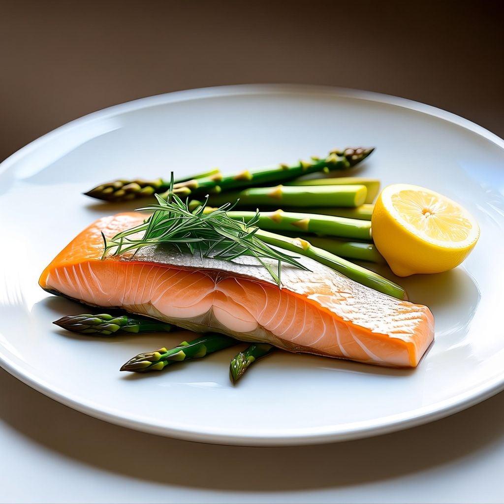 One-Pan Lemon-Dill Salmon and Asparagus One-Pan Lemon-Dill Salmon and Asparagus
