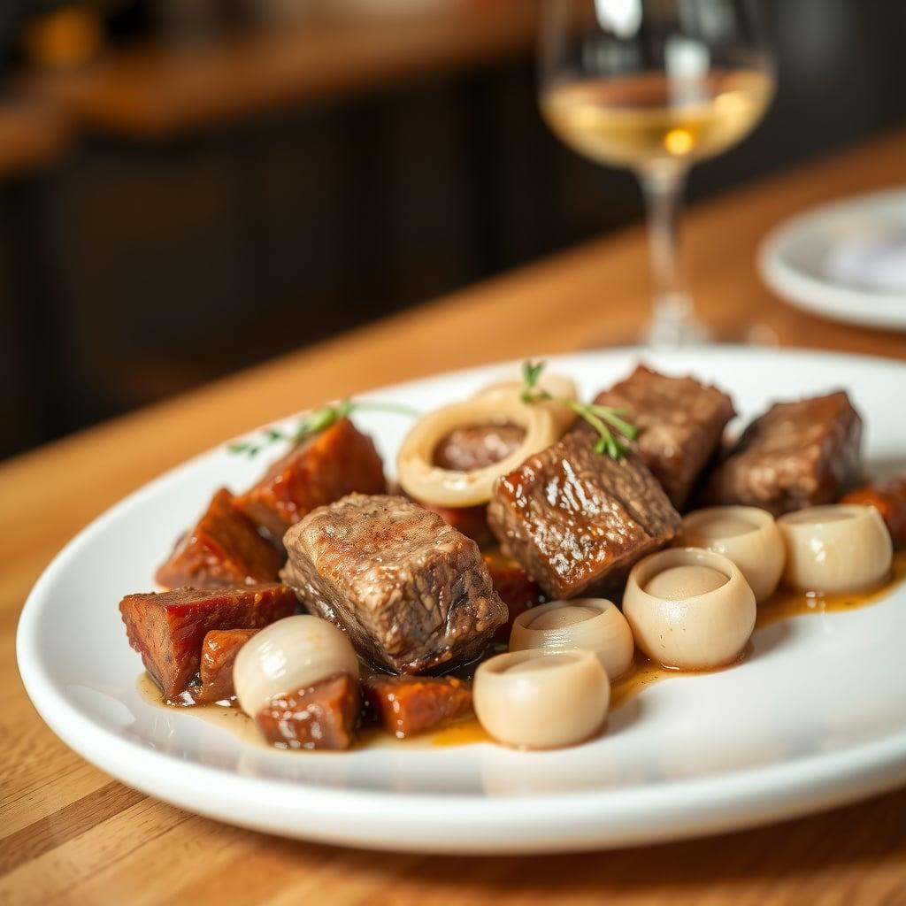 Slow-Braised Greek Lamb Stifado with Pearl Onions Slow-Braised Greek Lamb Stifado with Pearl Onions