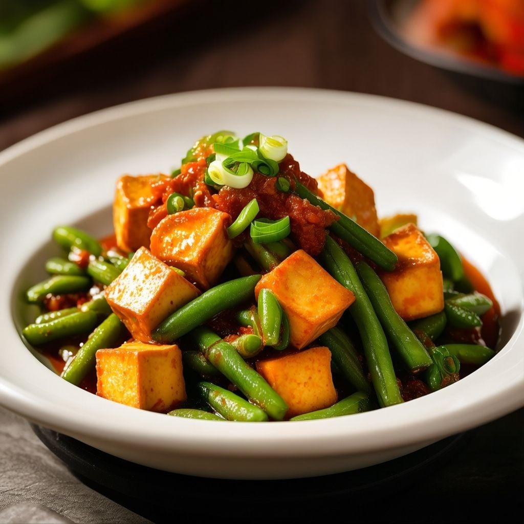Indonesian-Style Tofu & Green Bean Sambal Stir-Fry Indonesian-Style Tofu & Green Bean Sambal Stir-Fry