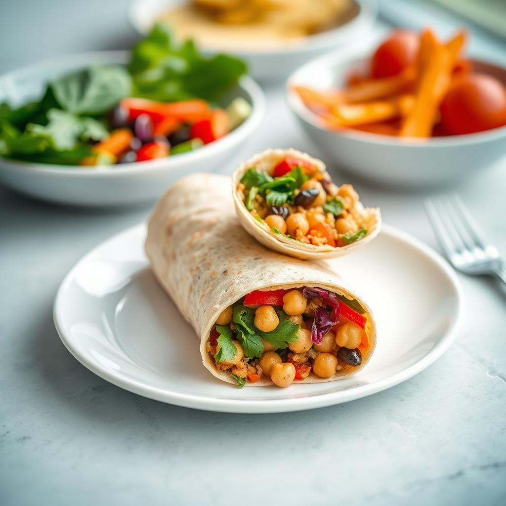 Mediterranean Chickpea & Vegetable Wrap Mediterranean Chickpea & Vegetable Wrap