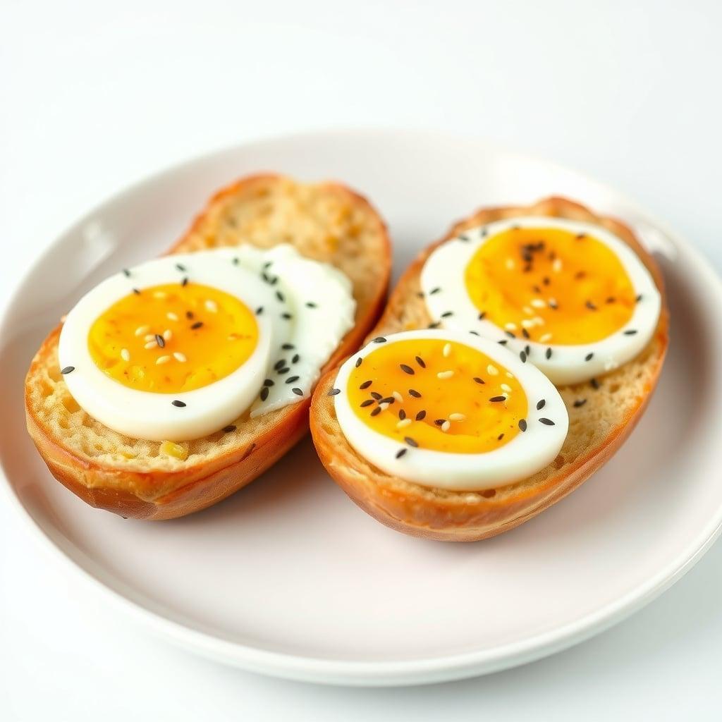 Artisanal Everything Bagel Hard-Boiled Egg Plates