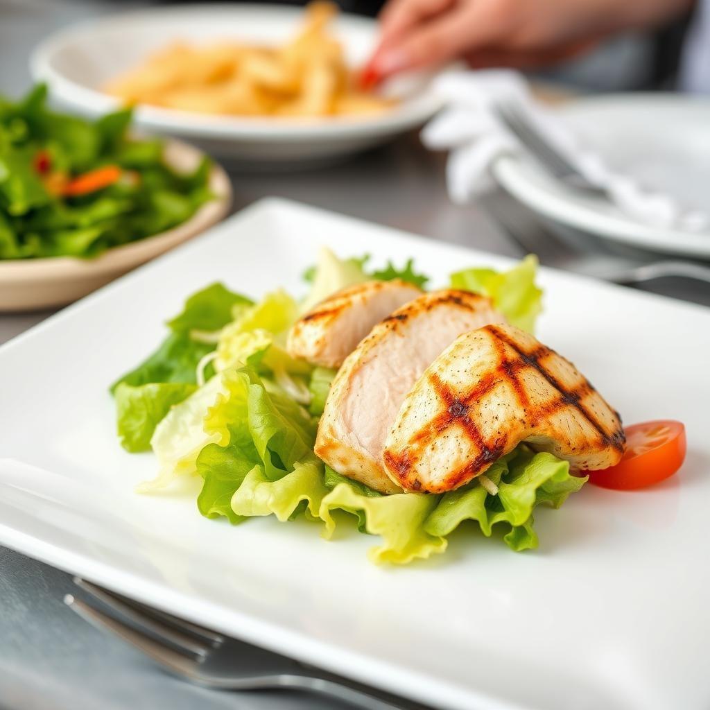 Grilled Chicken Caesar Salad (No Croutons) Grilled Chicken Caesar Salad (No Croutons)