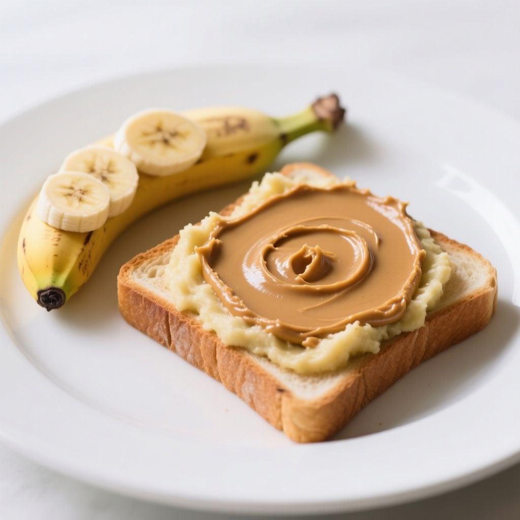 Velvety Peanut Butter and Mashed Banana Toast Velvety Peanut Butter and Mashed Banana Toast