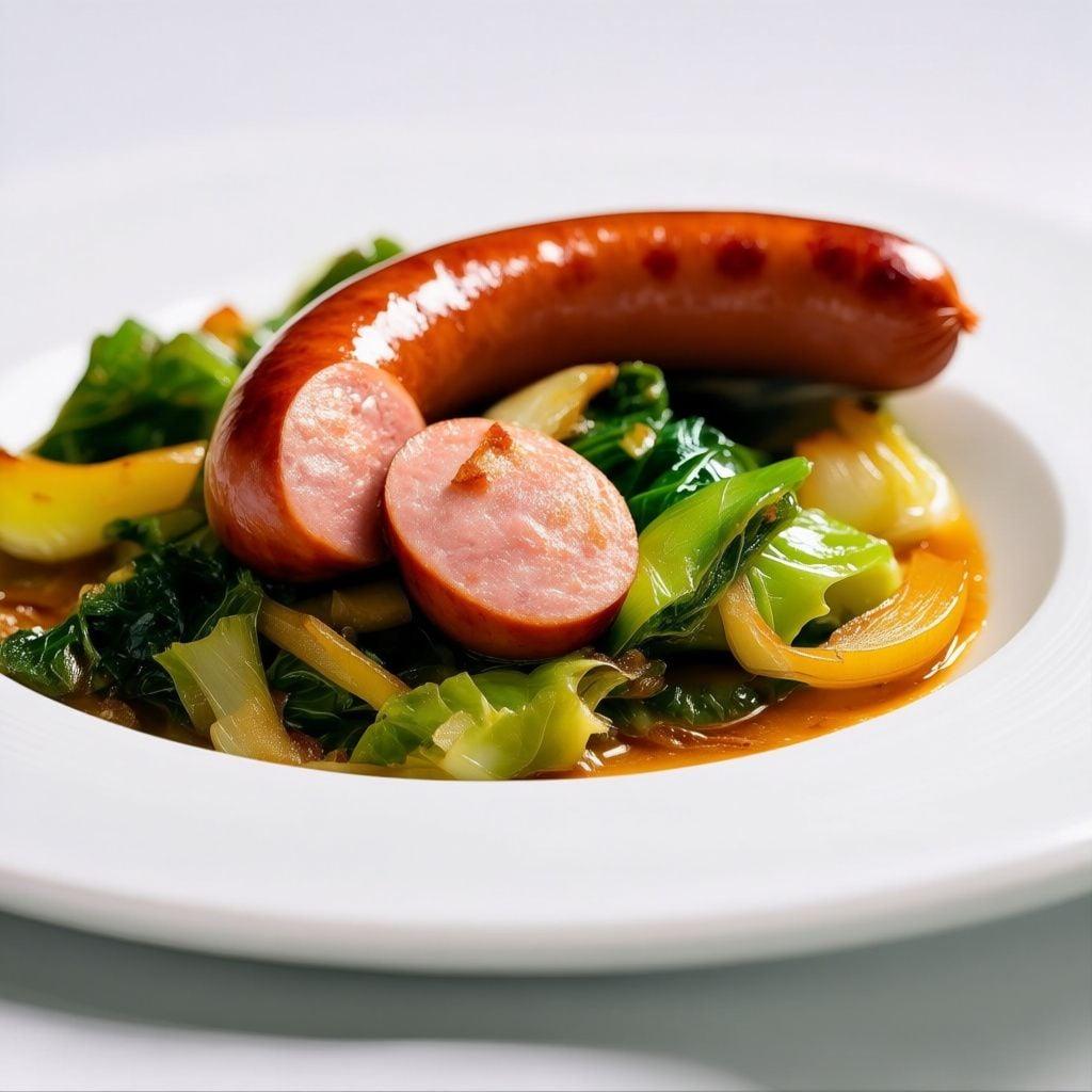Polish-Style Smoked Sausage and Cabbage Skillet Polish-Style Smoked Sausage and Cabbage Skillet
