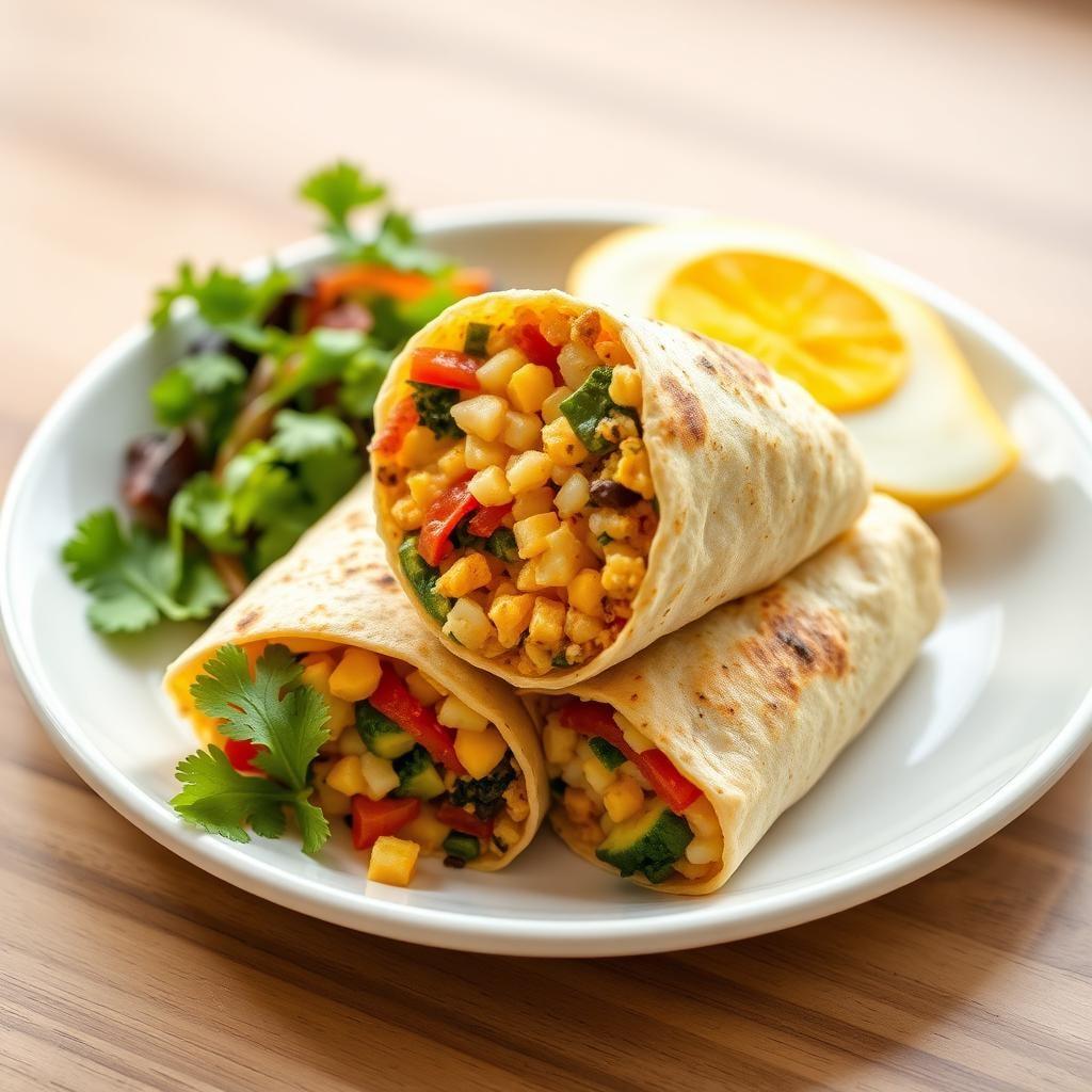 Make-Ahead Veggie & Cheese Breakfast Burritos Make-Ahead Veggie & Cheese Breakfast Burritos