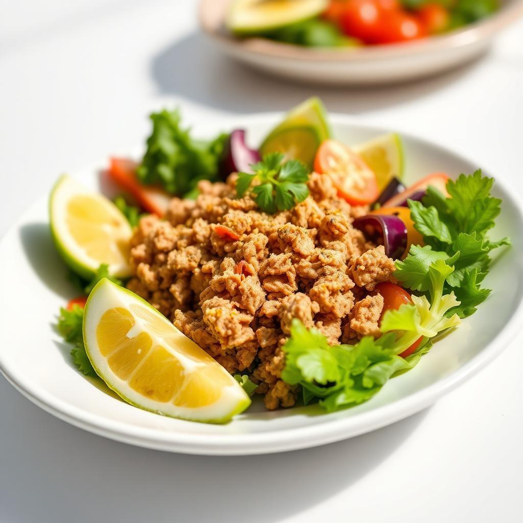 Taco Salad Bowl with Seasoned Ground Turkey Taco Salad Bowl with Seasoned Ground Turkey