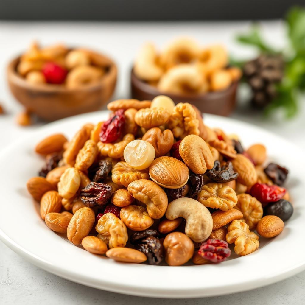 Homemade Trail Mix with Nuts and Dried Fruit Homemade Trail Mix with Nuts and Dried Fruit