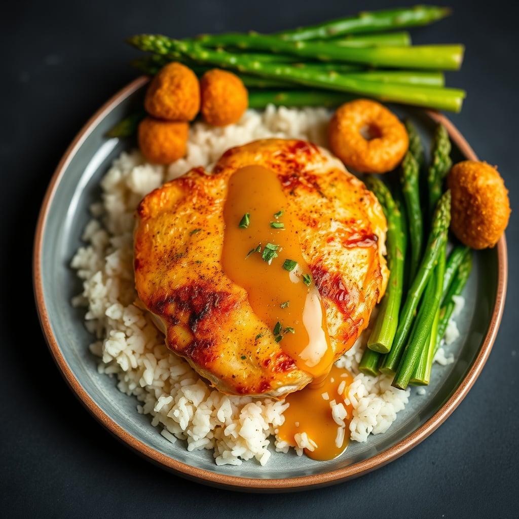 Pan-Seared Chicken with Lemon-Herb Pan Sauce and Asparagus Pan-Seared Chicken with Lemon-Herb Pan Sauce and Asparagus
