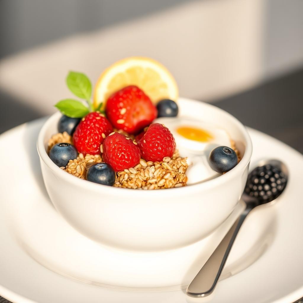 Multigrain Breakfast Bowl with Flaxseed & Berries Multigrain Breakfast Bowl with Flaxseed & Berries