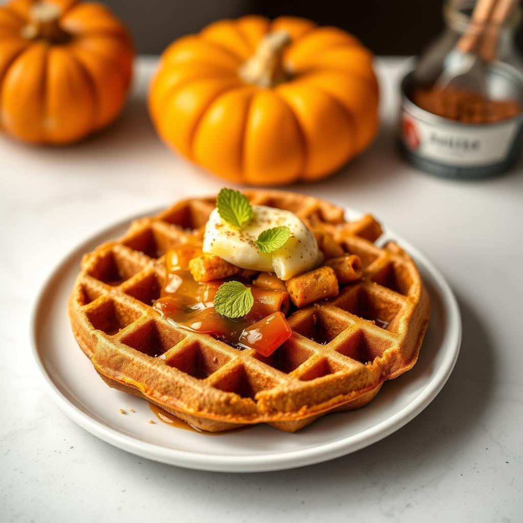 Whole Grain Pumpkin Spice Waffles Whole Grain Pumpkin Spice Waffles