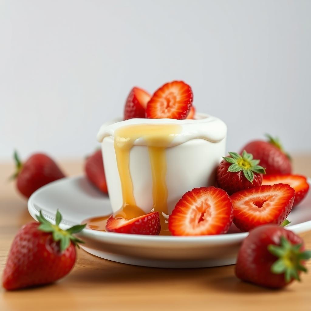 Greek Yogurt with Honey and Berries Greek Yogurt with Honey and Berries