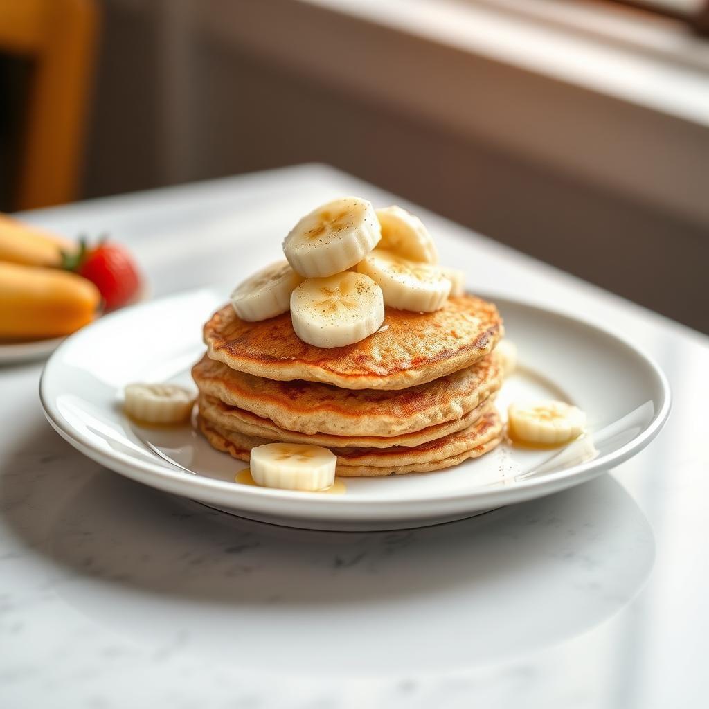 Fluffy Banana Oatmeal Pancakes Fluffy Banana Oatmeal Pancakes