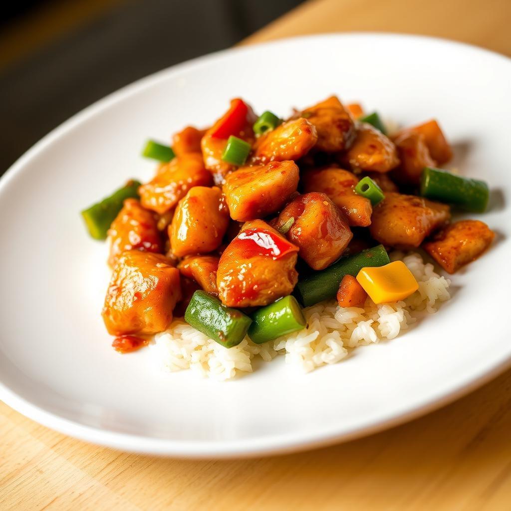 Quick Honey Garlic Chicken Stir-Fry Quick Honey Garlic Chicken Stir-Fry