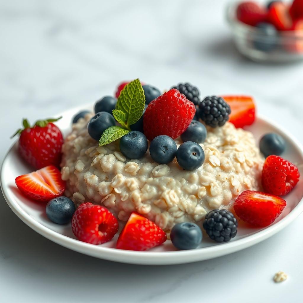 Berry Protein Training Overnight Oats