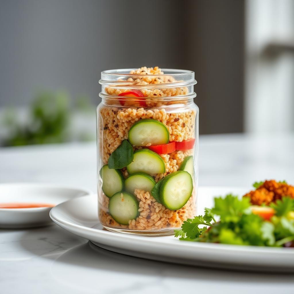 Mediterranean Quinoa Salad Jar Mediterranean Quinoa Salad Jar