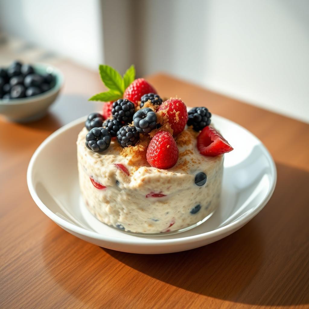 Maple Cinnamon Overnight Oats with Berries Maple Cinnamon Overnight Oats with Berries