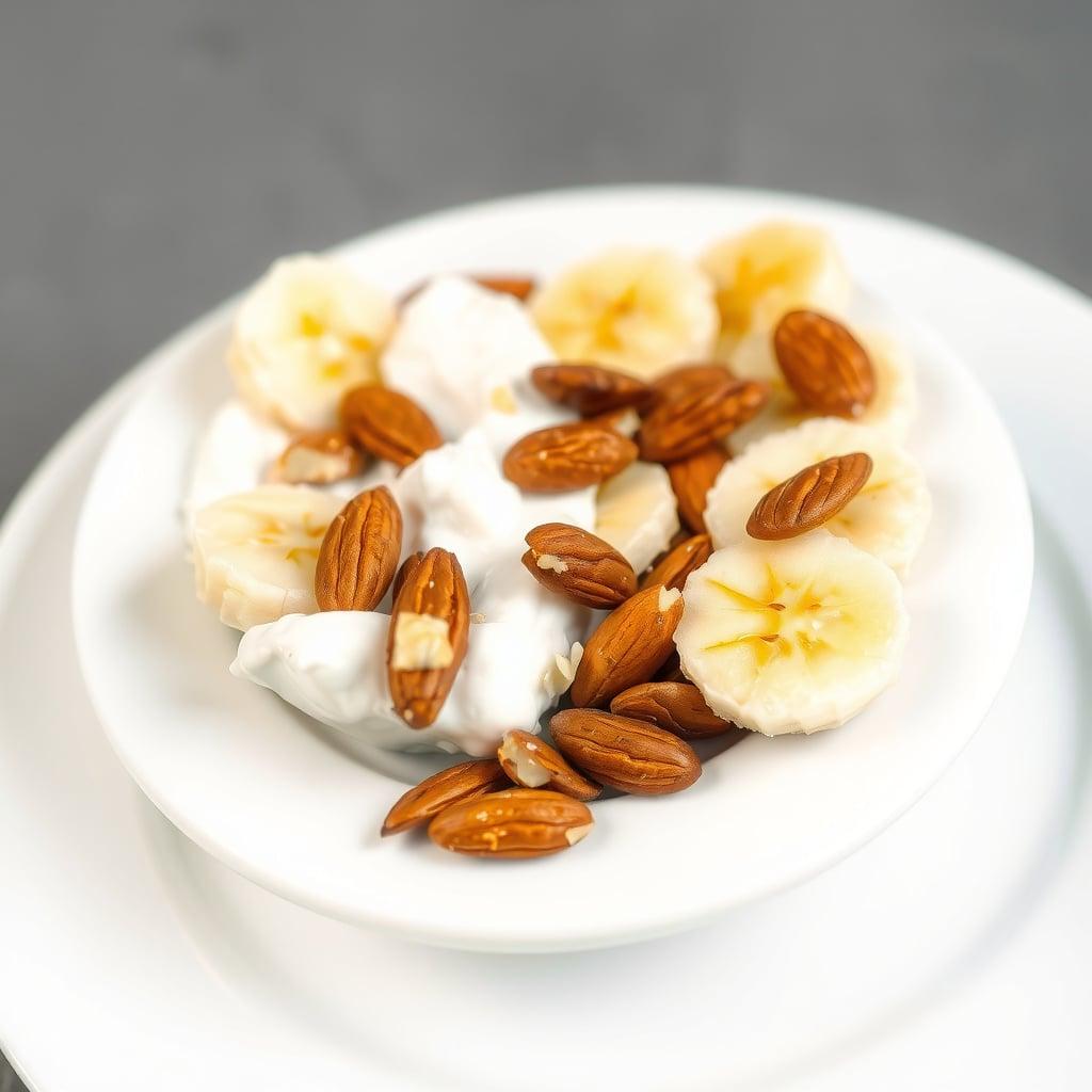 Deconstructed Yogurt Bowl with Toasted Nuts and Banana Deconstructed Yogurt Bowl with Toasted Nuts and Banana