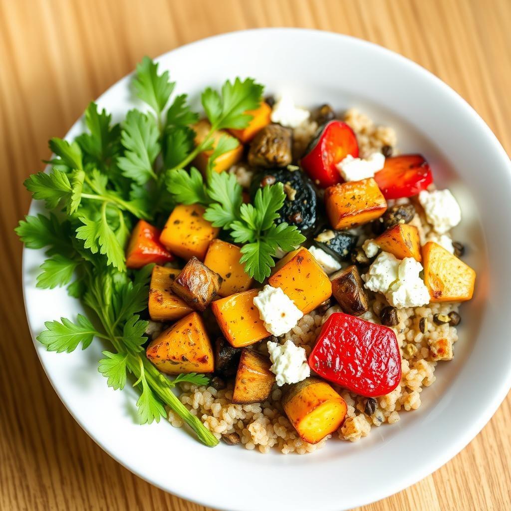 Roasted Vegetable & Feta Grain Bowl Roasted Vegetable & Feta Grain Bowl