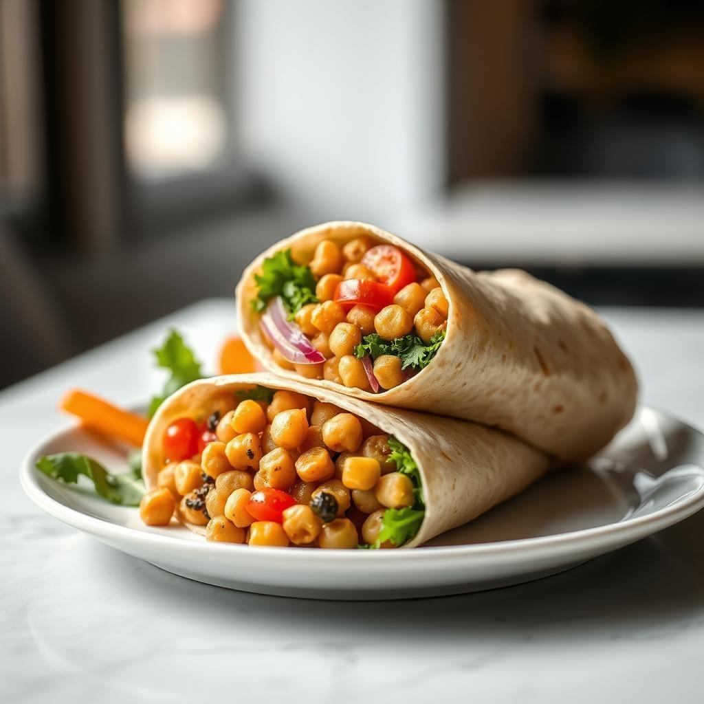 Mediterranean Chickpea Wrap Mediterranean Chickpea Wrap