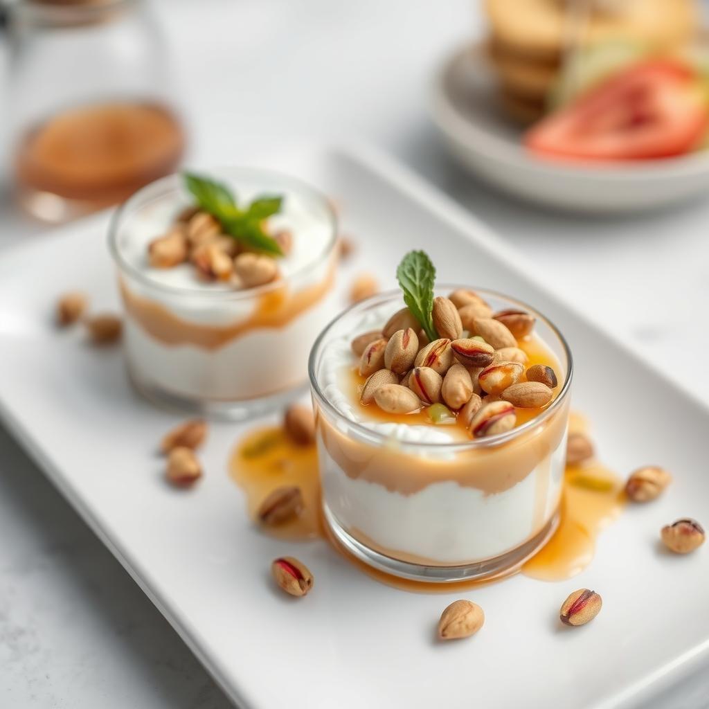 Greek Yogurt Parfait with Honey and Pistachios Greek Yogurt Parfait with Honey and Pistachios