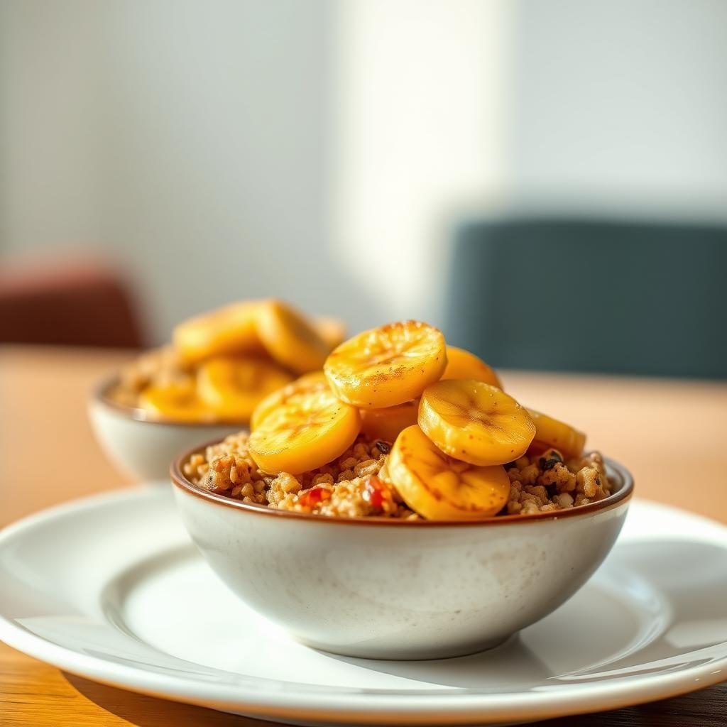 Whole Grain Breakfast Bowls with Caramelized Bananas Whole Grain Breakfast Bowls with Caramelized Bananas
