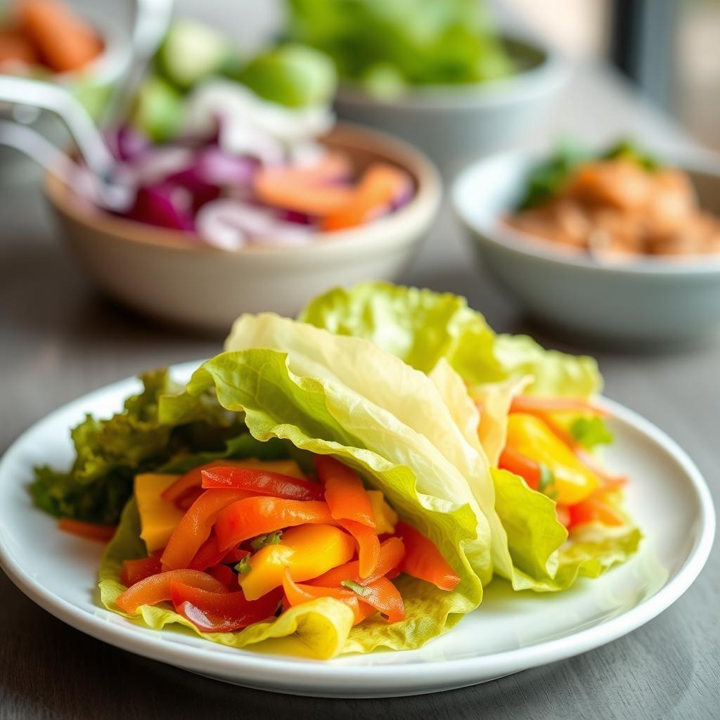 Rainbow Lettuce Wraps Rainbow Lettuce Wraps