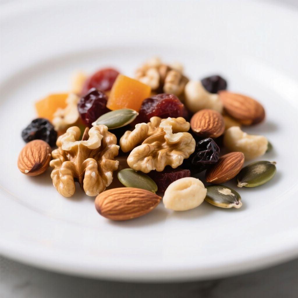 Trail Mix with Mixed Nuts and Dried Fruit Trail Mix with Mixed Nuts and Dried Fruit