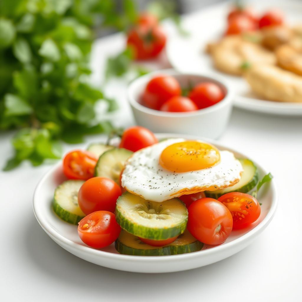 Cucumber Tomato Snack Plate Cucumber Tomato Snack Plate