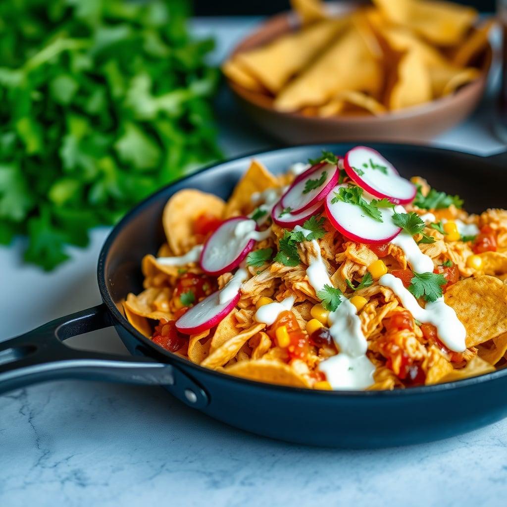 One-Pot Chicken and Sweet Corn Chilaquiles Verdes One-Pot Chicken and Sweet Corn Chilaquiles Verdes