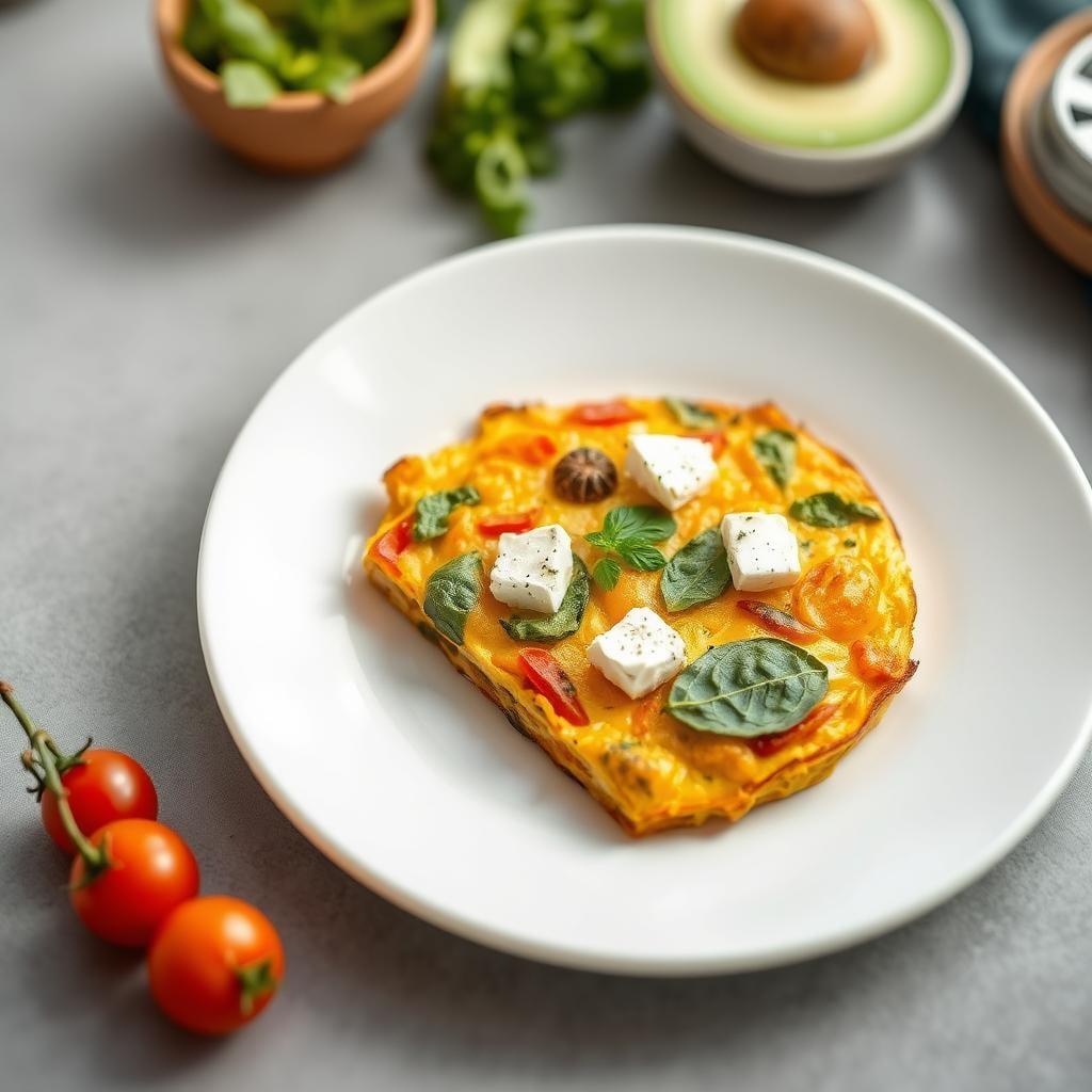 Mediterranean Vegetable Frittata with Feta Mediterranean Vegetable Frittata with Feta