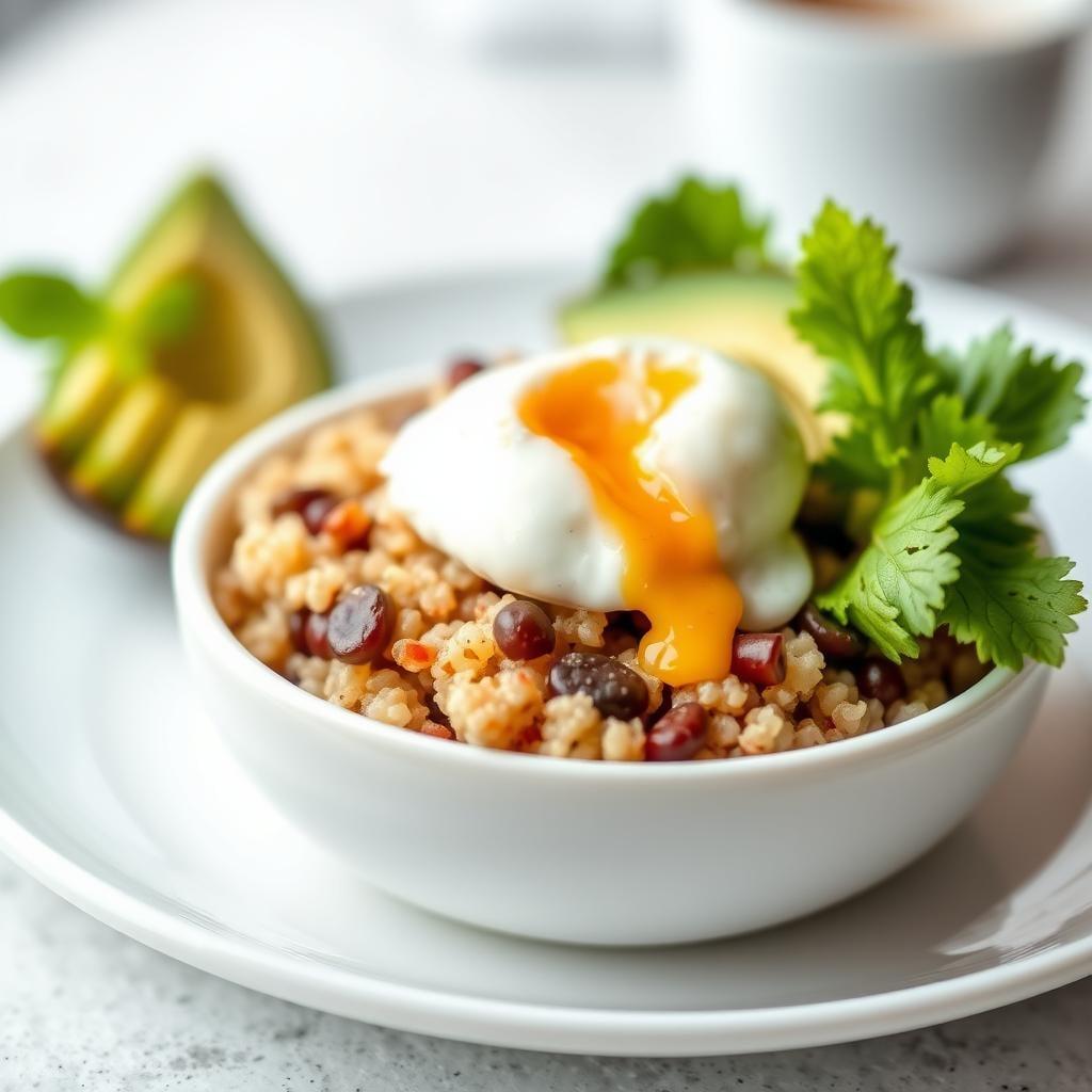 Avocado and Poached Egg Breakfast Bowls